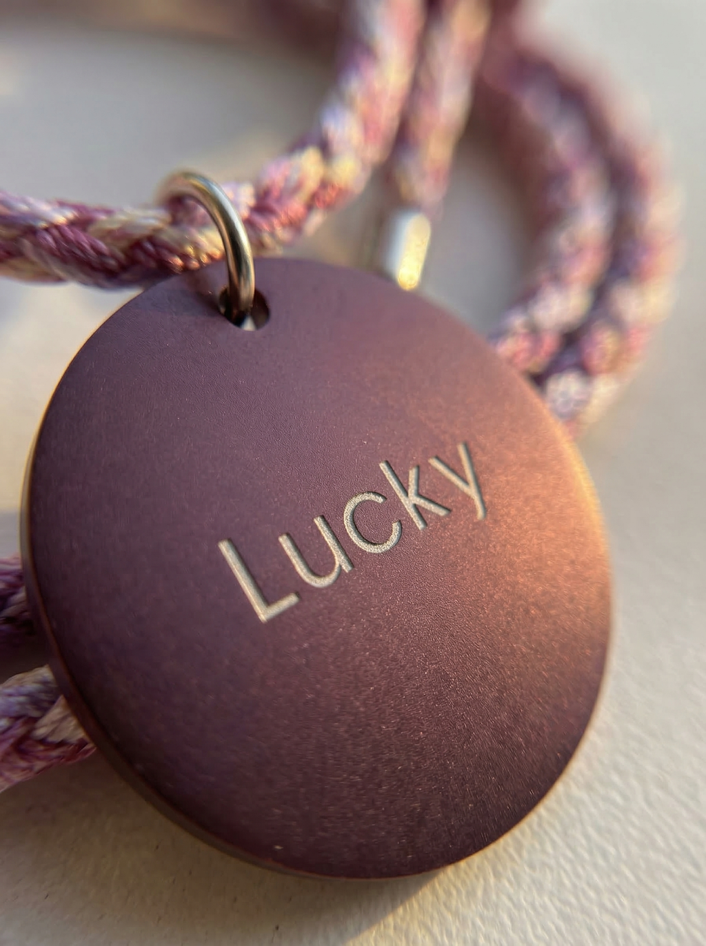 Handcrafted Crystal Energy Healing Collar - Personalized Pet Jewelry with Name Tag