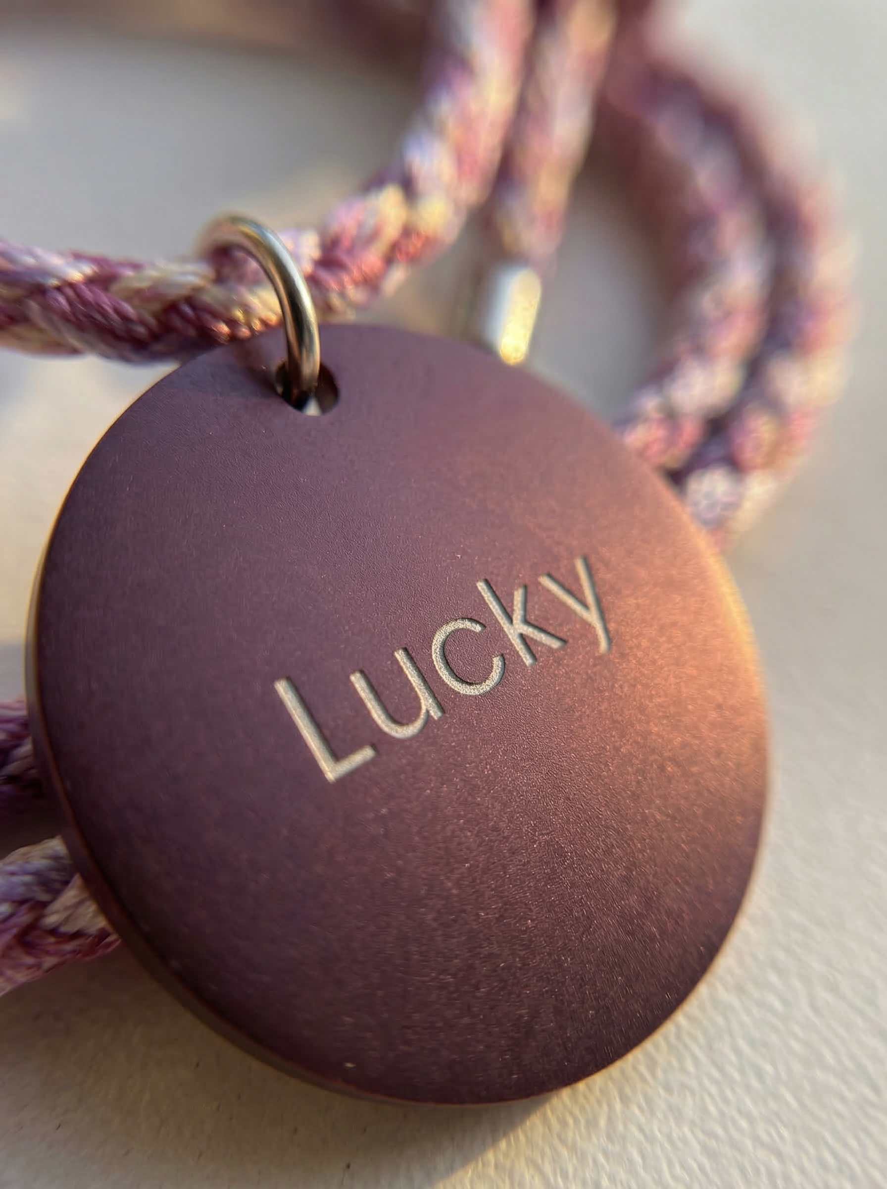 Handcrafted Crystal Energy Healing Collar - Personalized Pet Jewelry with Name Tag