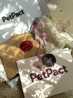 Handcrafted Crystal Energy Healing Collar - Personalized Pet Jewelry with Name Tag