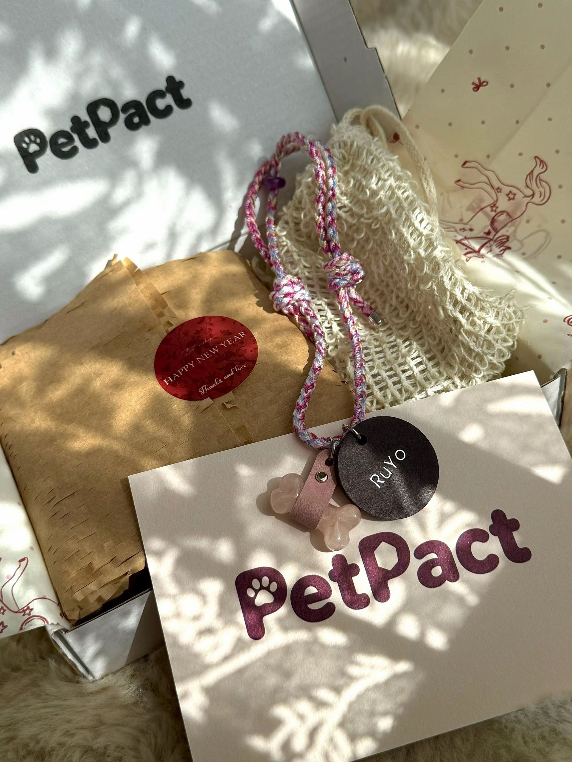Handcrafted Crystal Energy Healing Collar - Personalized Pet Jewelry with Name Tag